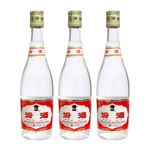 汾酒55度黄盖馆藏铝盖475mlx3杏花村高度清香香型白酒
