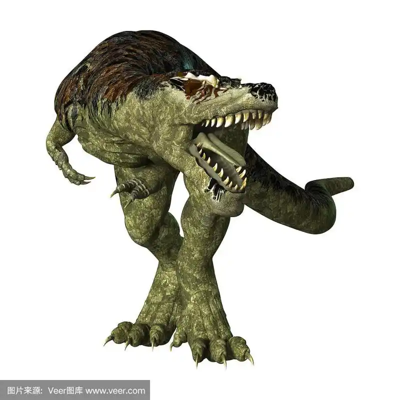 白色,霸王龙,三维图形,恐龙,生气