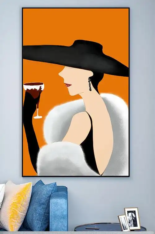 时尚高端人物装饰画