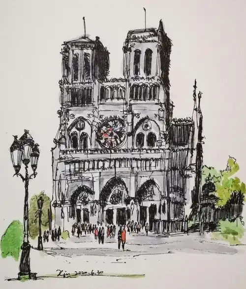 钢笔淡彩临摹(2020.3.20-9.20)