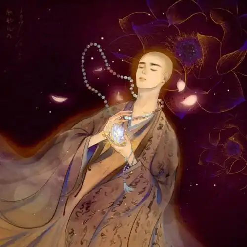 古风和尚插画 | 花开生两面,人生佛魔间