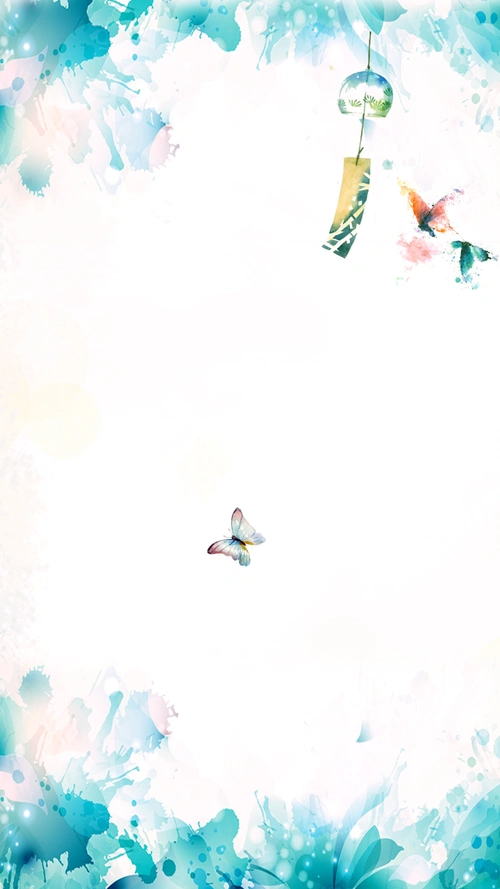 蓝色小清新新品上市ps源文件h5背景素材 - 当图网