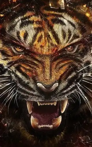 霸气老虎酷图壁纸图片 第2页-高清背景图-zol手机壁纸