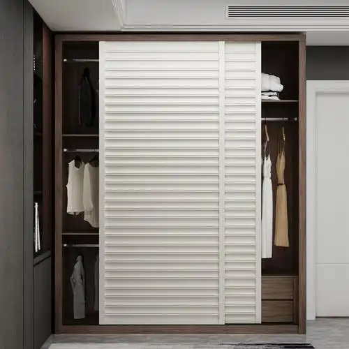 m%一门到顶推拉门衣柜家用卧室美式现代移滑门轻奢大柜子-阿里巴巴