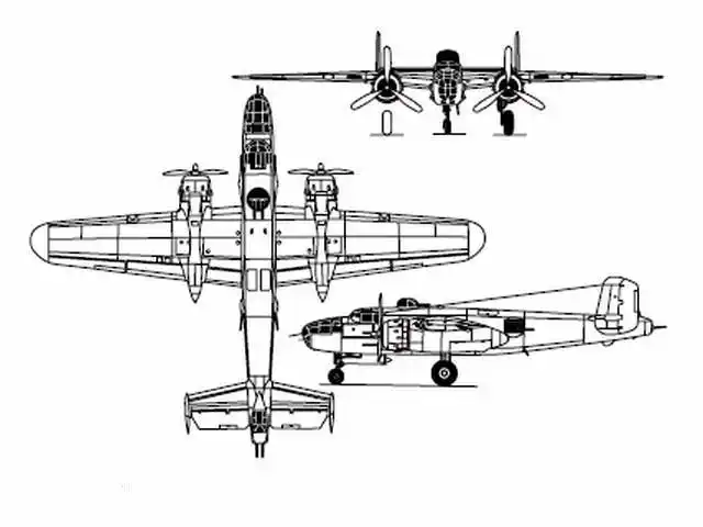 战场的多面手二战美国性能最优异的中型轰炸机b25米切尔