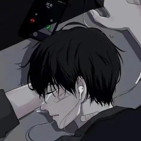 动漫男生头像,就是带着一点淡淡的悲伤的感觉,用来作为qq头像别有一番