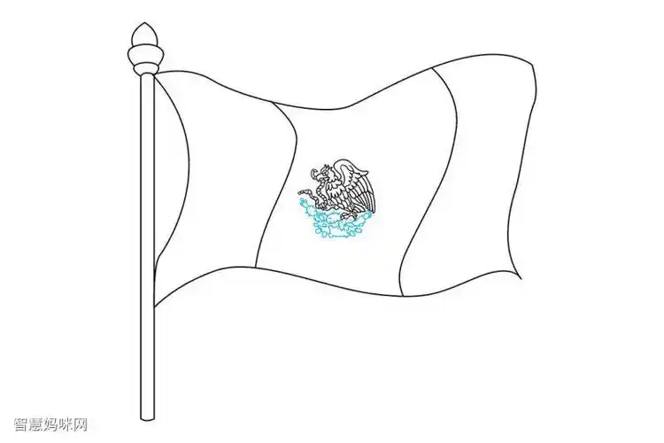 如何画墨西哥国旗