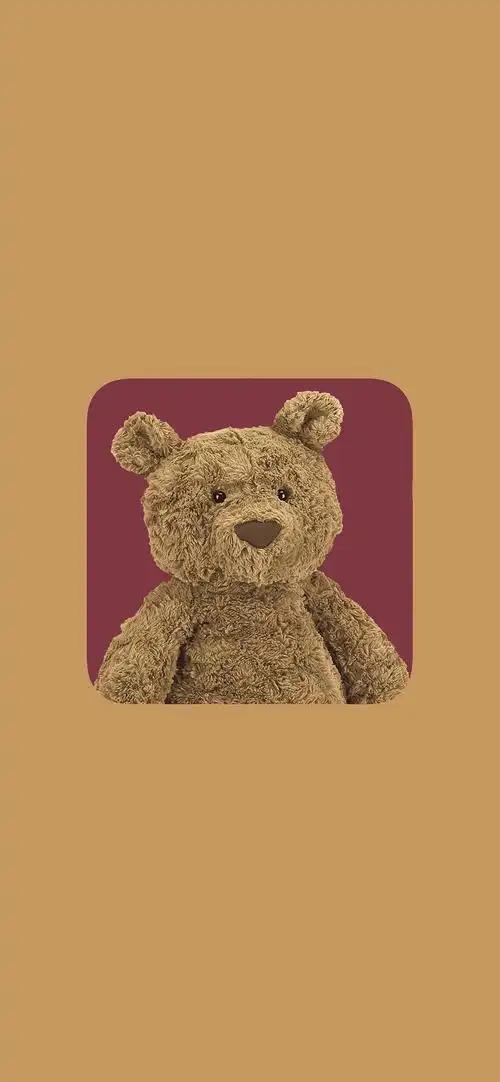 最近很火的小熊熊壁纸～没想到这么多人喜欢,我又加了几张,希望你们能