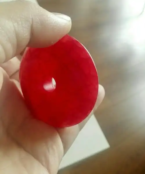 红玉血玉平安扣