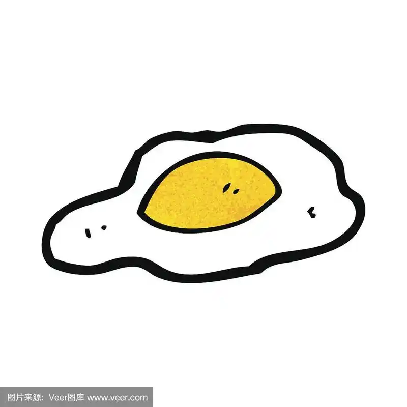 煎蛋的卡通