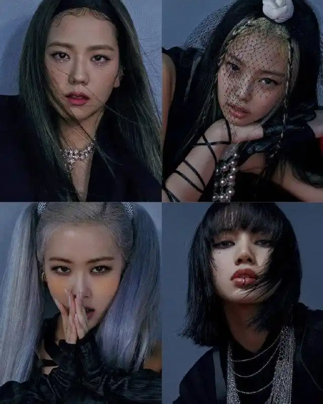 原创blackpink回归单人海报出炉lisa走暗黑风格4人谁最飒
