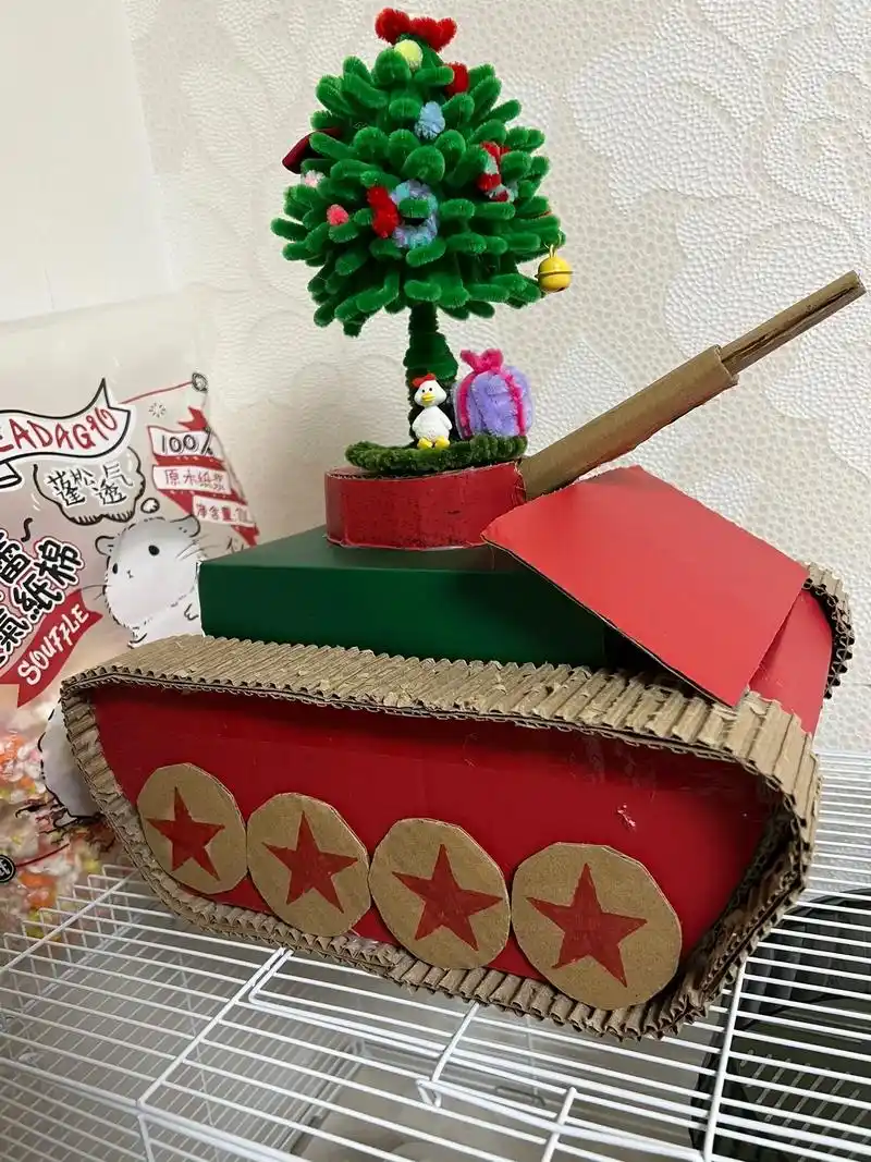 花了一小时做的幼儿园手工作业,没有教程我乱做的～#废物利用变 - 抖