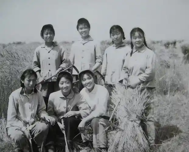 70年代女知青农村旧照,最后一张照片颜值秒杀当今很多女明星