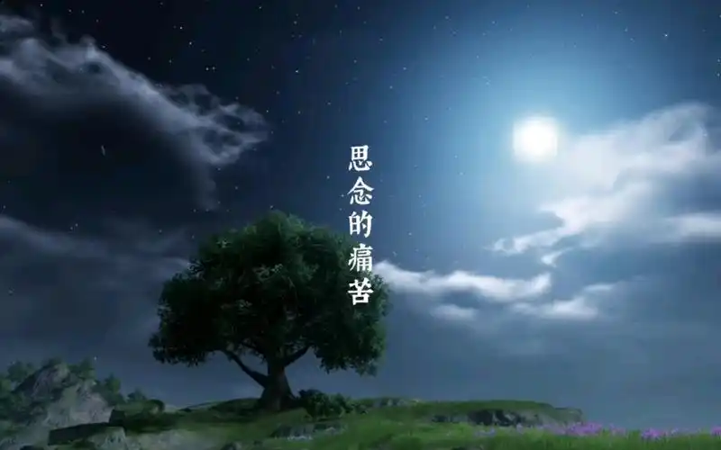 思念的痛苦,徘徊在月下很孤独,哪里能倾诉?