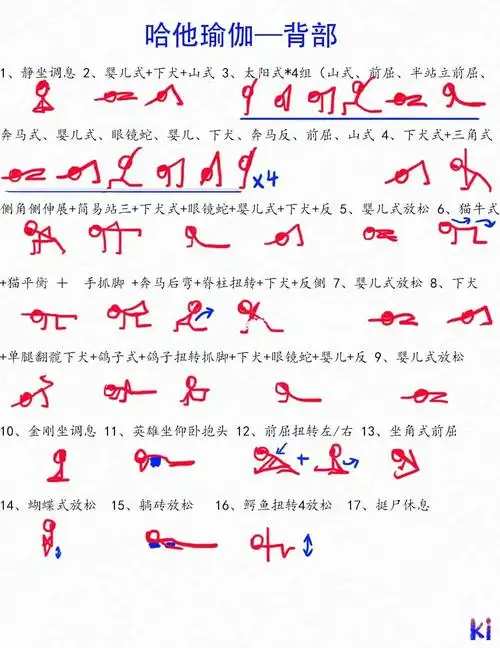 哈他瑜伽背部练习#一起来瑜伽  #瑜伽老师  #瑜伽小人图排课  #瑜伽