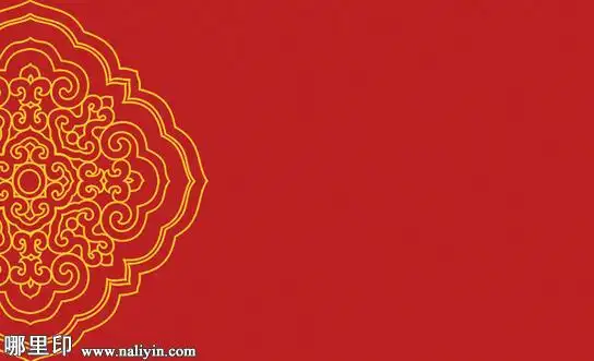 中国风红色传媒名片-背景素材-图片预览