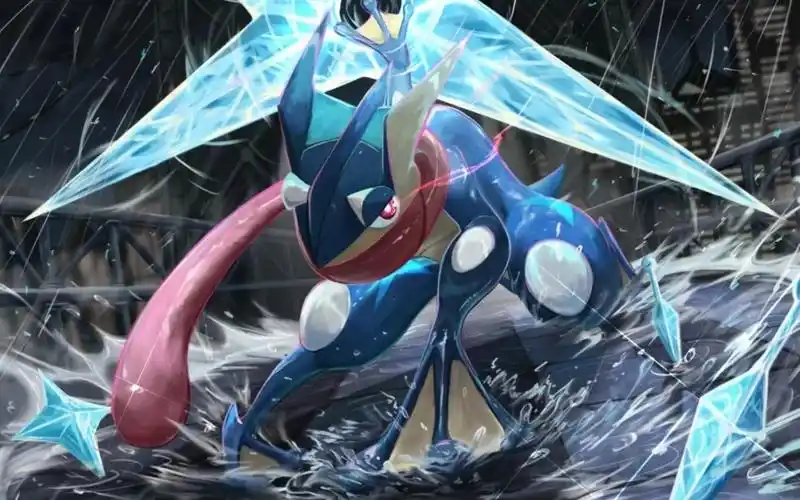 小智版甲贺忍蛙在对阵中,他的攻击能力真的很可观.