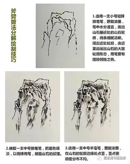 山石皴法和步骤实用教程