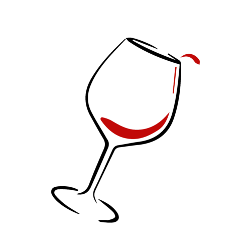 卡通红酒杯矢量图