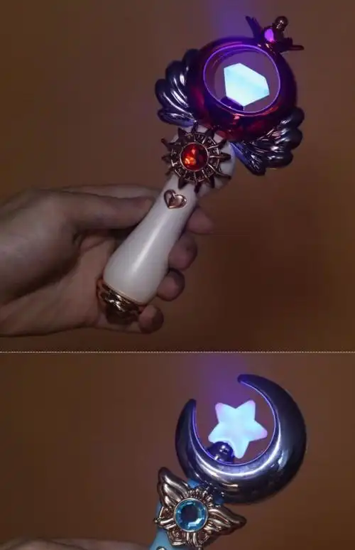 仙女魔法棒魔法棒公主女童音乐仙女棒 发光魔仙棒权杖儿童女孩小魔仙