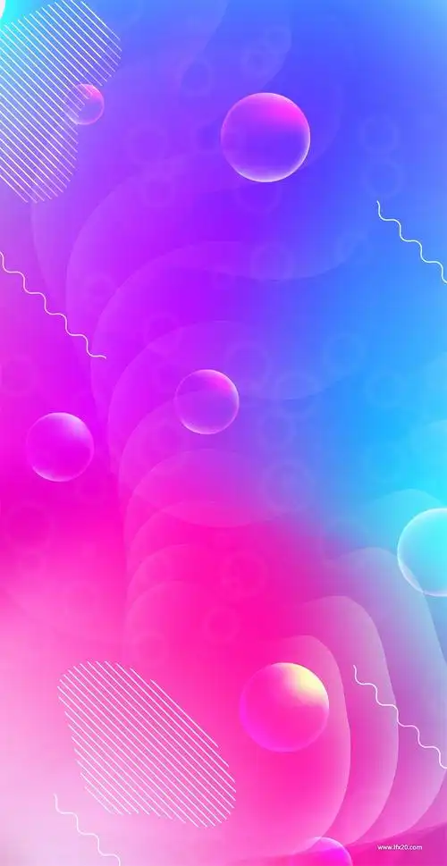 彩色渐变纹理泡沫光效时尚潮流背景ai矢量素材