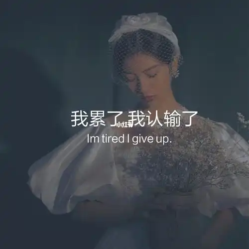 我累了我认输了