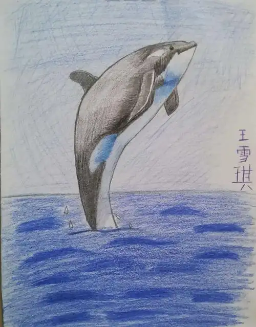 王雪琪(初一)2018作品微画展～农安王卫美术课堂