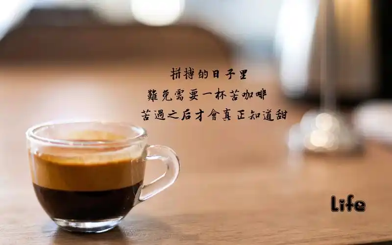 关于人生的四个杯子的说说壁纸图片