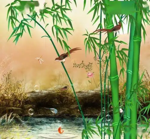 中老年头像大全:竹报平安的微信头像,祝你节节高升!