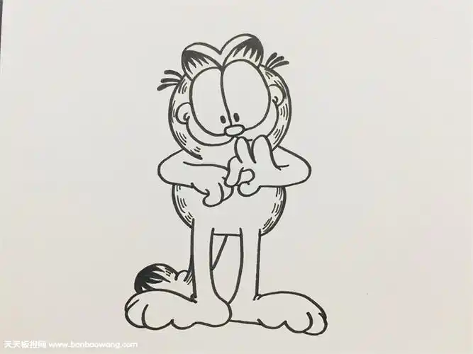 加菲猫里面的狗简笔画