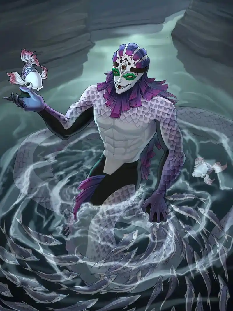 上弦之五 玉壶!去年的画的鬼灭之刃玉壶完全体形 - 抖音