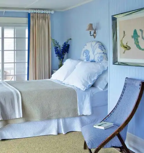 浅蓝色卧室助睡眠 11款浅蓝色卧室图片