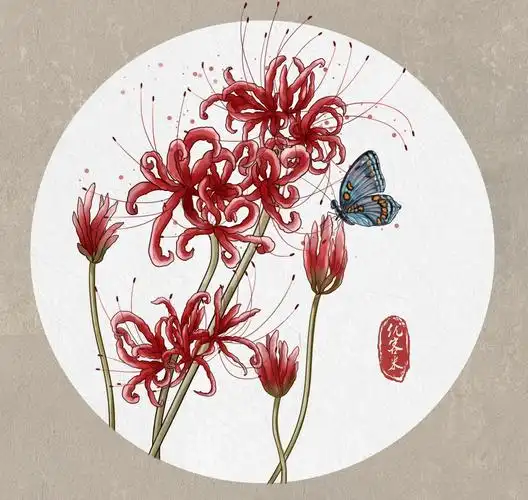 佛教中的彼岸花:曼珠沙华的神秘寓意 🌸