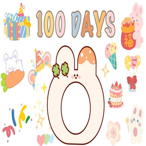 云漫卿兔宝宝满月投屏布置 兔宝宝满月百岁天日宴装饰背景电视投屏