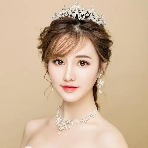 新娘头饰结婚礼皇冠韩式三件套