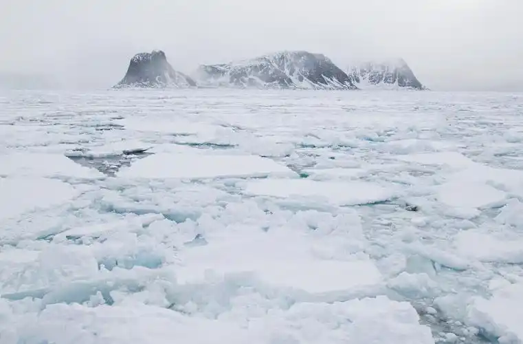 北极格陵兰岛最大冰川融化断裂_腾讯新闻
