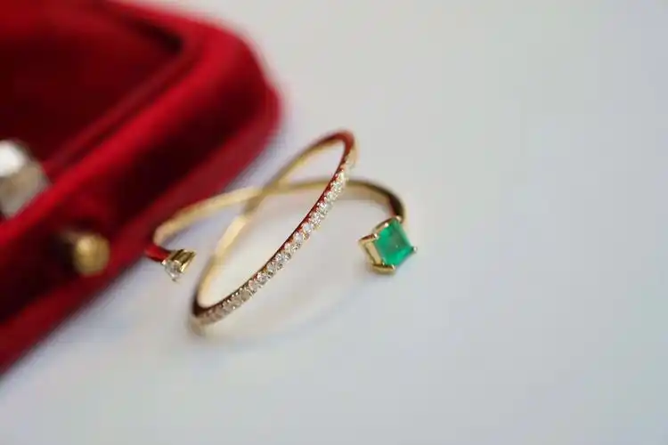 祖母绿钻石小戒指,欧美ins风小清新款.祖… - 堆糖,美图壁纸兴趣社区