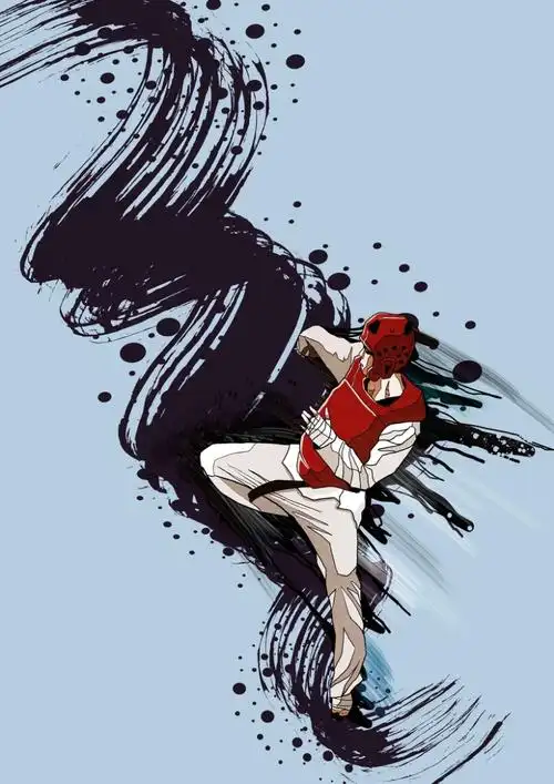 跆拳道招生海报背景