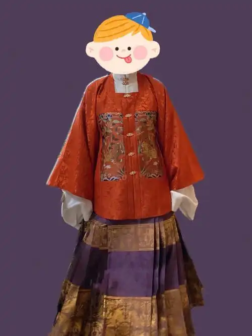 汉服返图四时欢喜五毒艾虎补服绝绝子