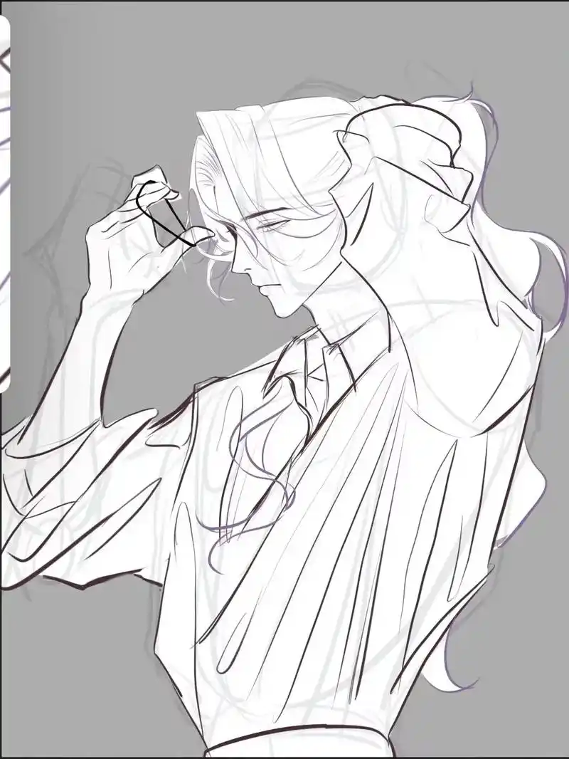 《束发》#绘画 #稿件展示 #oc #小妈 #绘画过程 @抖音小助手 @dou 小