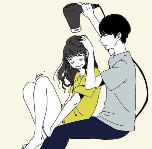 找一个帮你吹头发的男朋友吧