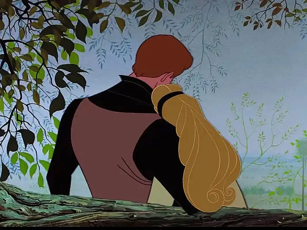 睡美人情侣树林场景,迪士尼手绘巅峰之作!#迪士尼 #迪士尼公 - 抖音