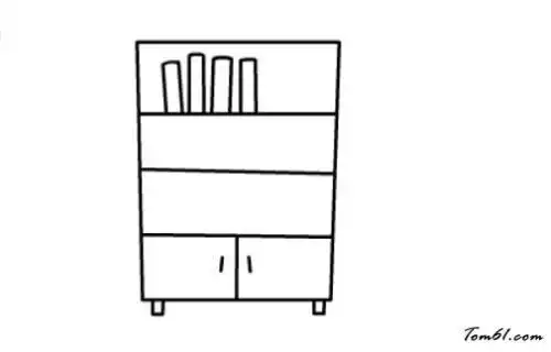 物品排列简笔画