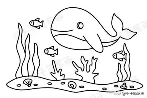 海底简笔画海底简笔画海底世界