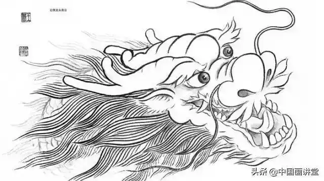 左侧龙头画法龙凤呈祥火龙戏珠神龙握珠