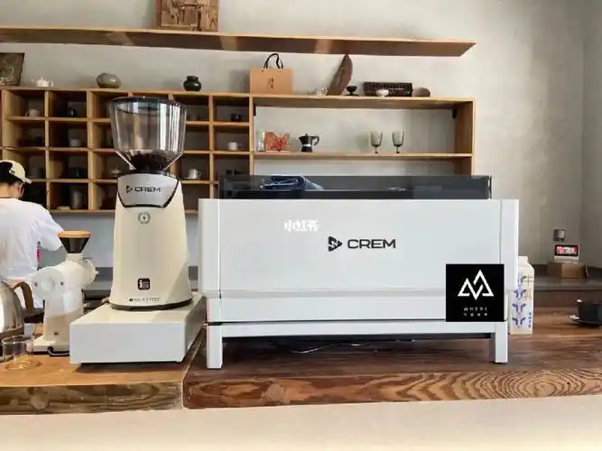 安装完成crem咖啡机crem磨豆机