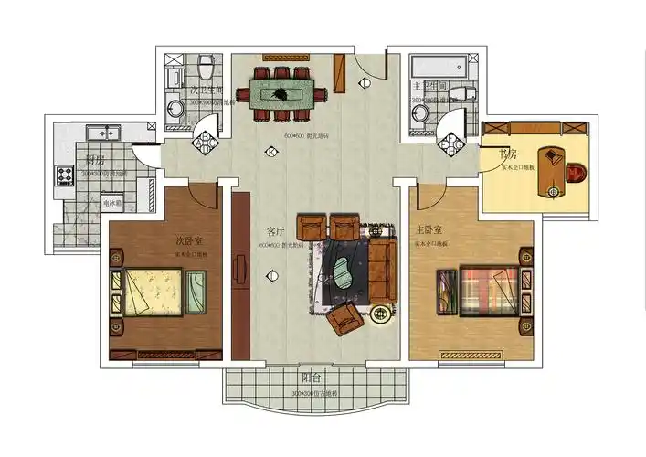 ps家装平面效果图