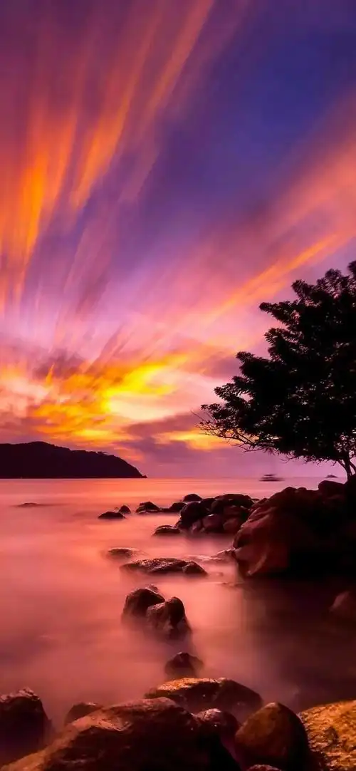 落日余晖映晚霞,一抹夕阳美如画,落日余晖的唯美诗句发朋友圈,落日