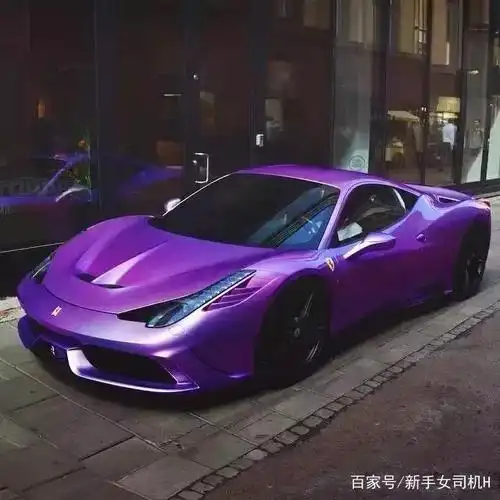 超级跑车--紫色花衣,不一样的骚气,只有这种女人才能驾驭
