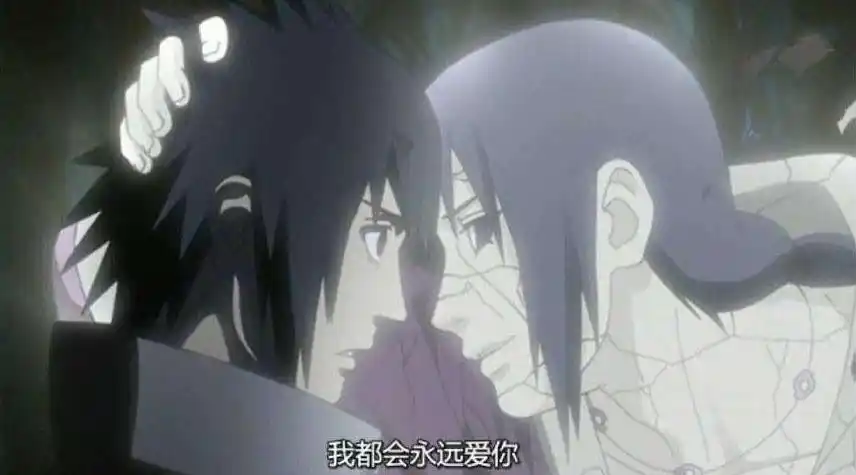 鼬戳佐助额头的真正含义,并不是亲密互动,而是一个悲伤的故事_腾讯